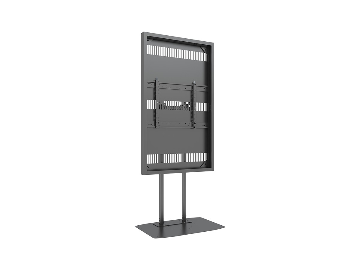 Multibrackets 7350073732685 M Pro Series - Dual Pole Enclosure 65'' Floorbase