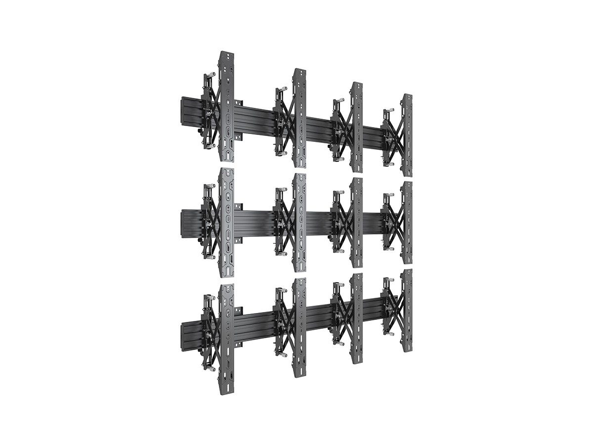 Multibrackets 7350105212635 M Wallmount Pro MBW2UX3 Push In Pop Out Black